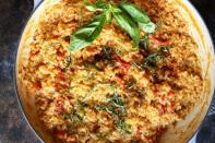 <p>Show the fancy restaurant dish who's boss.</p><p>Get the <a href="https://www.delish.com/uk/cooking/recipes/a33976260/sun-dried-tomato-risotto/" rel="nofollow noopener" target="_blank" data-ylk="slk:Sun-Dried Tomato Risotto;elm:context_link;itc:0;sec:content-canvas" class="link ">Sun-Dried Tomato Risotto</a> recipe.</p>