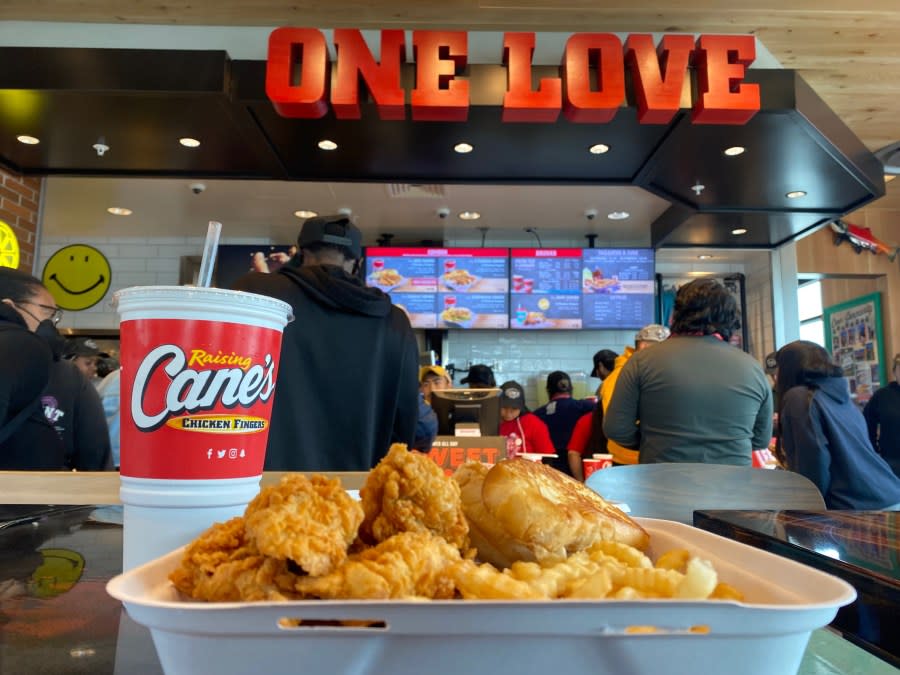 Fast food chain Raising Cane’s opened its first Bay Area location in Oakland on July 14, 2022.