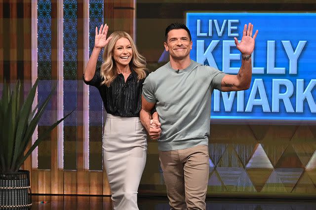 <p>ABC/Lorenzo Bevilaqua</p> 'Live With Kelly and Mark' cohosts Kelly Ripa and Mark Consuelos.