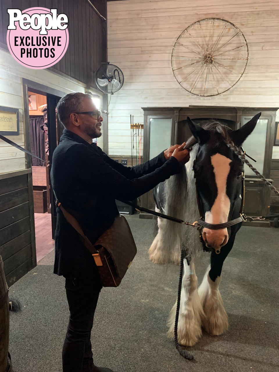 <p>I wasn't the only one who got glammed up that day. My hair stylist, Johnny Lavoy, took it upon himself to ensure everyone was properly hair styled by braiding my horse's hair!</p>