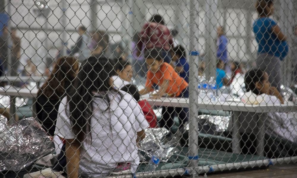 Children separated from their parents at the US border, Texas.