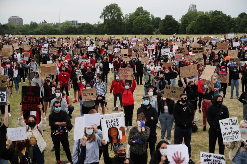 Protest against the death of George Floyd, in London