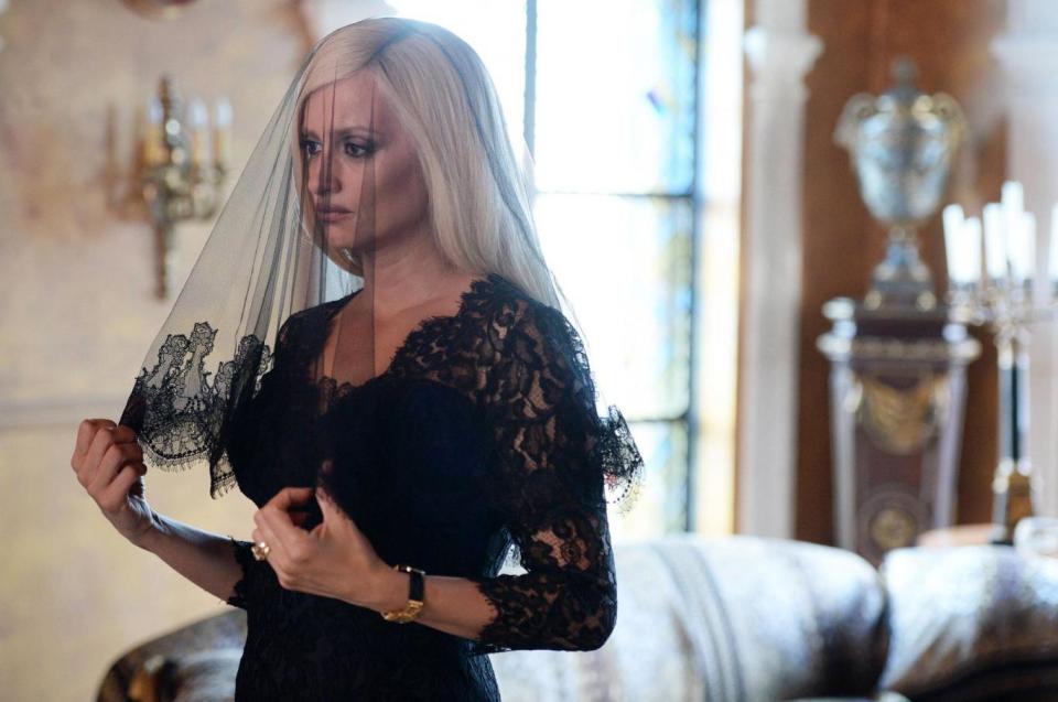 Starring role: Penélope Cruz as Donatella Versace (BBC)