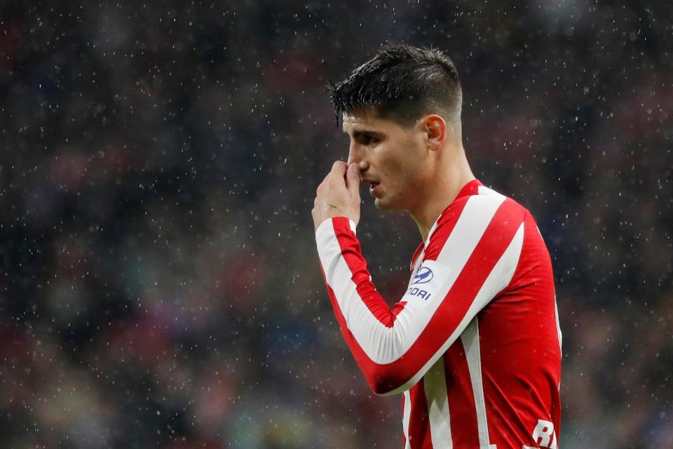 Alvaro Morata continues to lead the Atletico line in Diego Costa's absence Photo: REUTERS