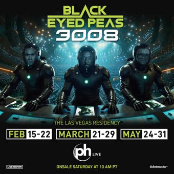 BLACK EYED PEAS ANNOUNCE NEW LAS VEGAS RESIDENCY AT PH LIVE AT PLANET HOLLYWOOD RESORT & CASINO (Graphic: Caesars Entertainment)