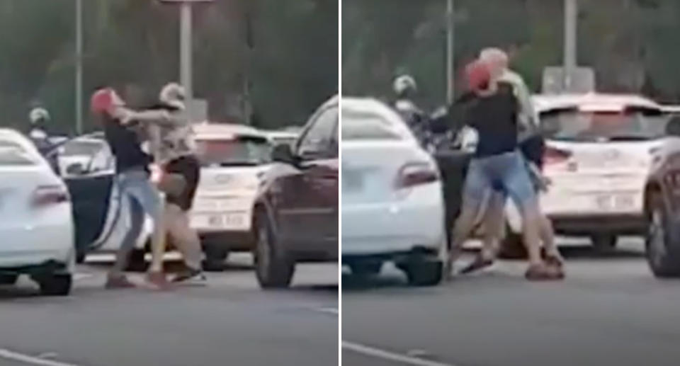 A road rage incident in Queensland between a 23-year-old man and a 67-year-old man