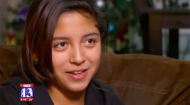 Utah teenager Veronica Constante has spoken of the terrifying moment she thought she was about to be kidnapped. Source: Fox13