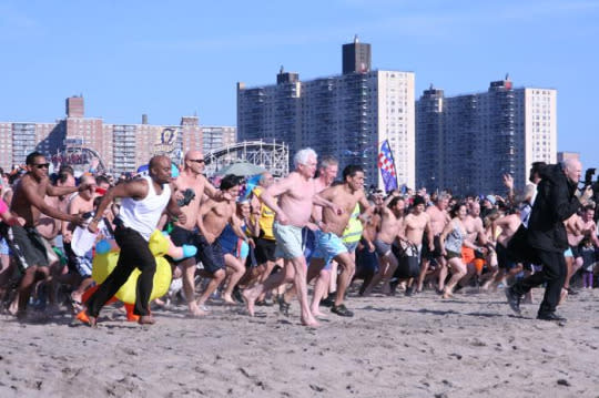 The Coney Island Polar Bear Swim, New York