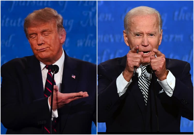 President Trump and Democratic presidential nominee Joe Biden face off in the first debate in Cleveland, Ohio.