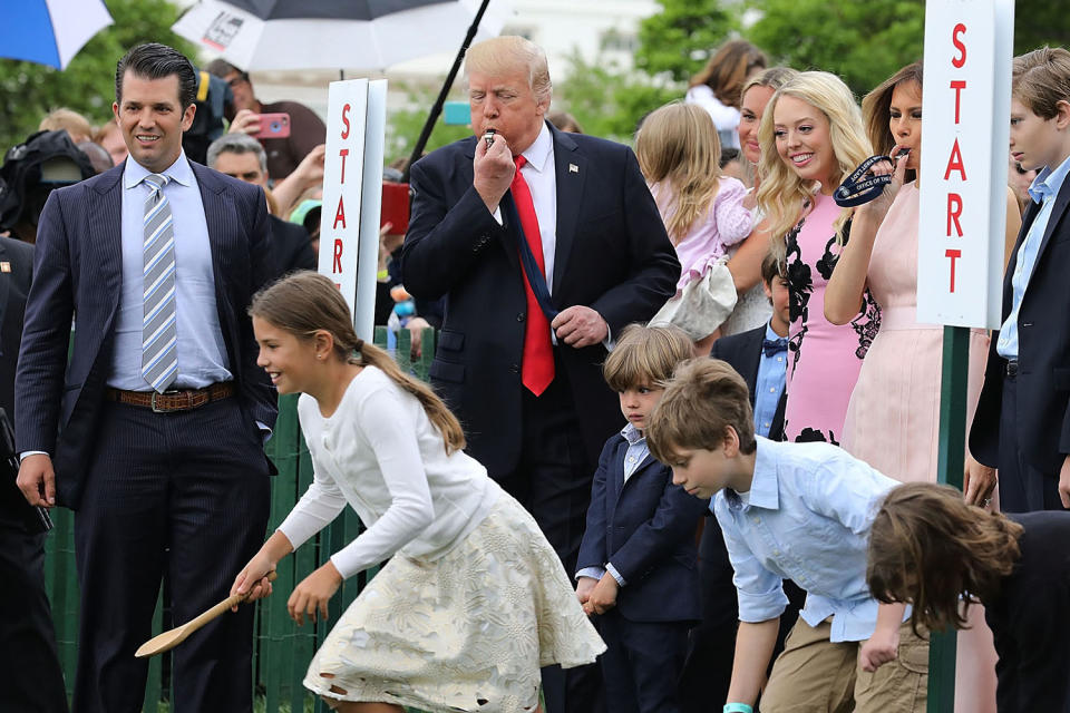 Donald Trump And Melania Trump Host White House Easter Egg Roll