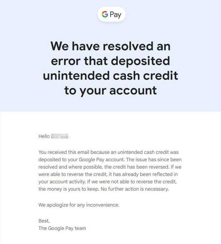 Google表示不會要求用戶退還現金回饋。（圖／翻攝自Reddit）