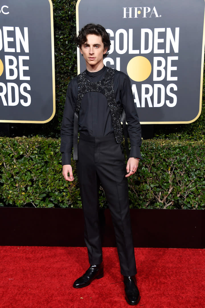 Timothee Chalamet aux Golden Globes 2019