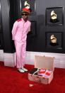 Tyler, the Creator ganó un Grammy y pasó por la alfombra roja como si fuera el botones de un hotel. (Foto: Jon Kopaloff / Getty Images)