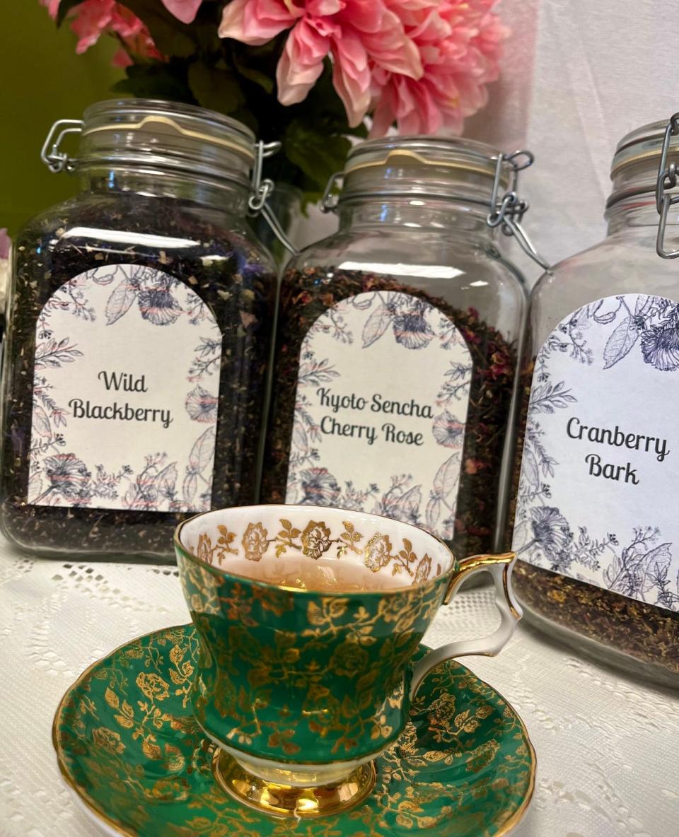 An assortment of loose leaf teas from Sweet Tease Tea Room in Belmar.