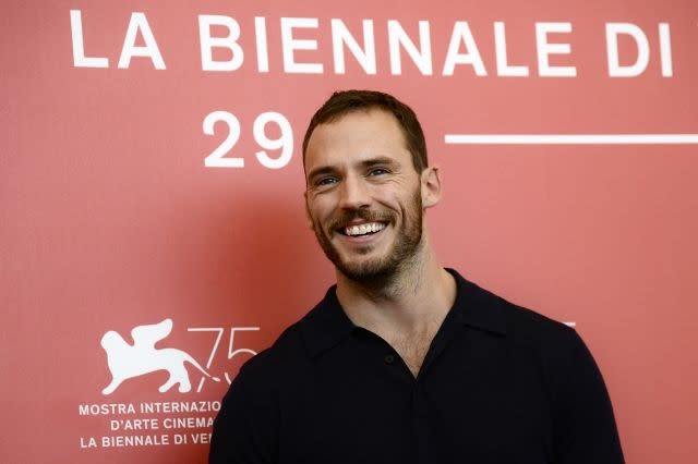 British actor Sam Claflin at the Venice Film Festival in September 2018 (Credit: AFP)