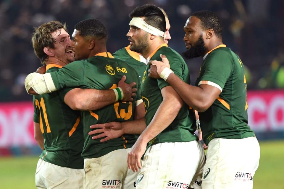 South Africa celebrate their victory (Getty Images)