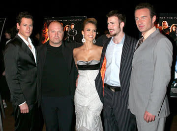 Ioan Gruffudd ,Michael Chiklis , Jessica Alba , Chris Evans and Julian McMahon at the New York premiere of 20th Century Fox's Fantastic Four