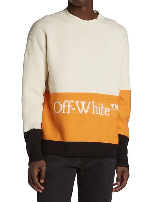 Off-white-Colorblocked-Wool-Sweater