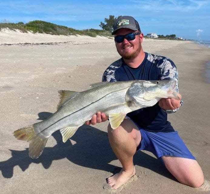 An angler caught a nice keeper snook Sept. 3, 2022 near Sebastian Inlet. The beach bite is on.