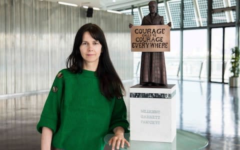 Millicent Fawcett statue. - Credit: CAROLINE TEO/AFP