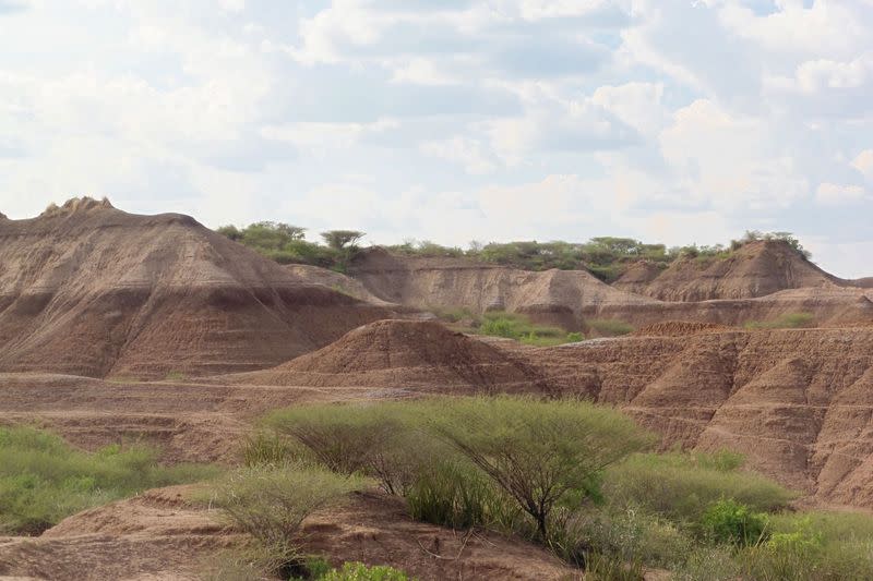 View of the Omo Kibish geological formation in southwestern Ethiopia