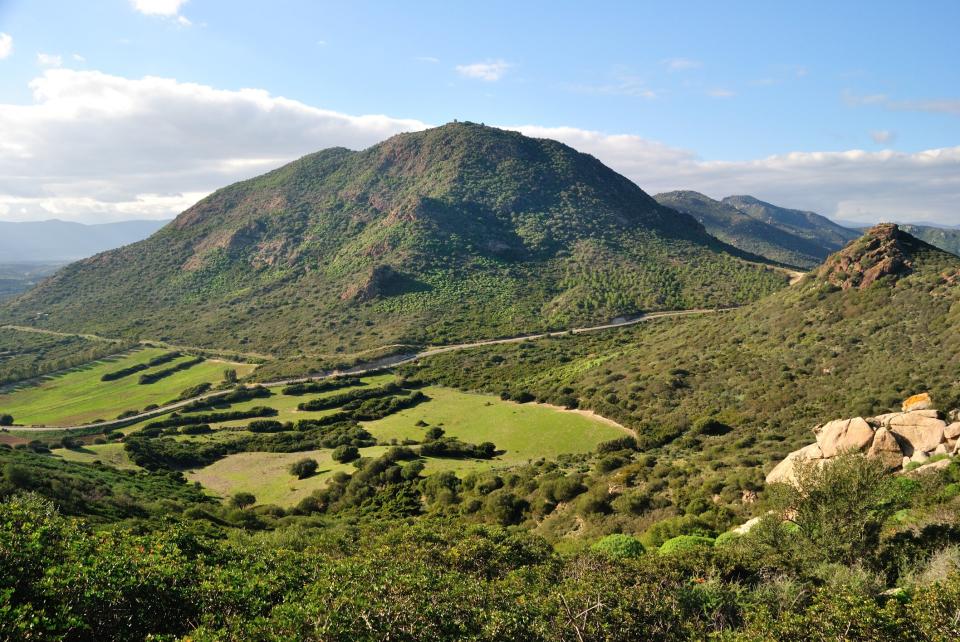 A remote road cuts through lush hillsides - getty