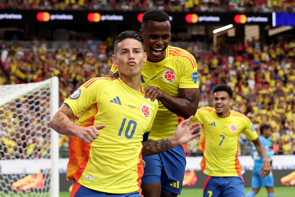 James Rodríguez and Colombia have been on fire. (Jamie Squire/Getty Images)