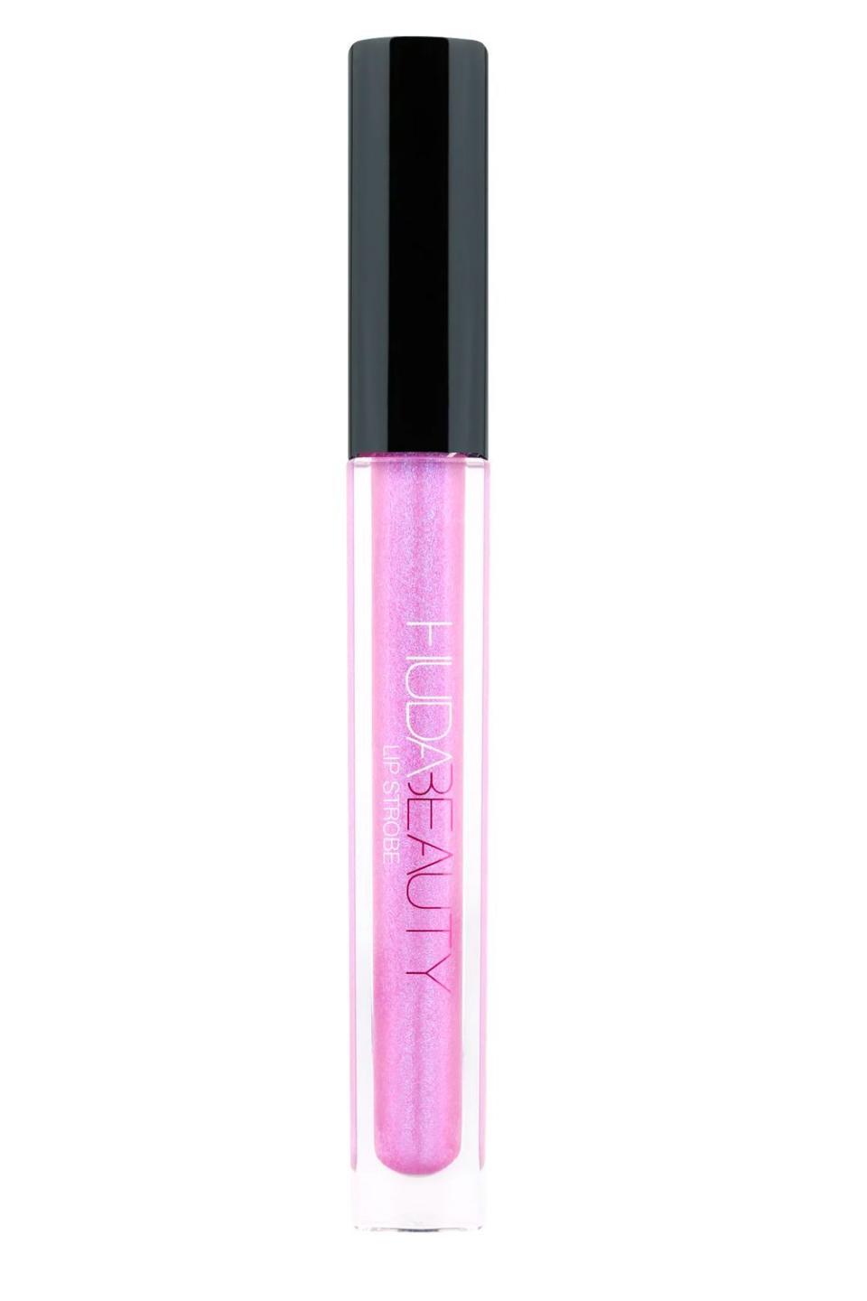 5) Huda Beauty Lip Strobe Metallic Gloss in Mystical