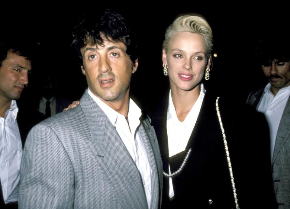 Sylvester Stallone and Brigitte Nielsen in 1986.