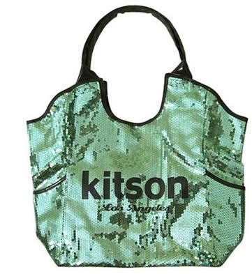 Kitson LA - Green Los Angeles Sequin Tote Bag *Shipping Now*