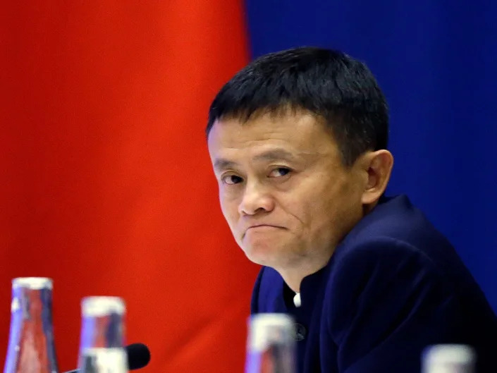 Jack Ma, CEO of Alibaba listens as Chinese President Xi Jinping speaks at a U.S.-China business roundtable, comprised of U.S. and Chinese CEOs on September 23, 2015, in Seattle, Washington.