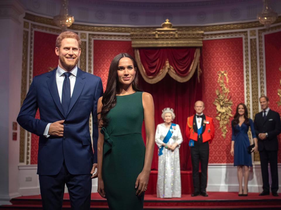 Madame Tussauds London moves its figures of the Duke and Duchess of Sussex from its Royal Family set to elsewhere in the attraction