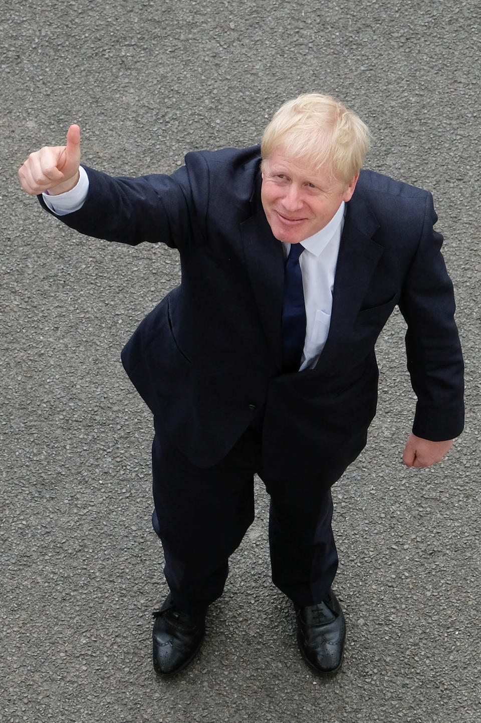 Conservative party leadership contender Boris Johnson arrives to speak at a Tory leadership hustings at Carlisle Racecourse.
