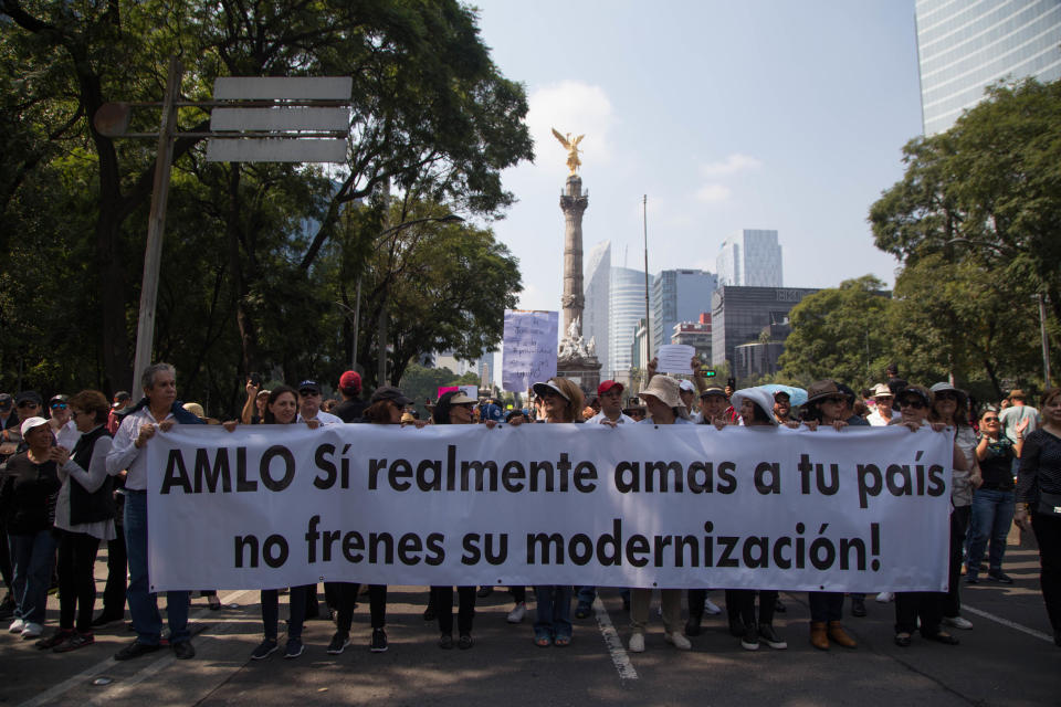 FOTOS | Así fue la 'Marcha Fifí' contra la consulta de López Obrador