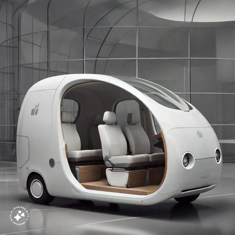 <p>Another rendering of the Apple Car from Meta AI.</p>
