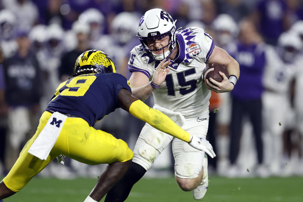 Max Duggan and TCU took down Michigan. Could Georgia be next? (Chris Coduto/Getty Images)