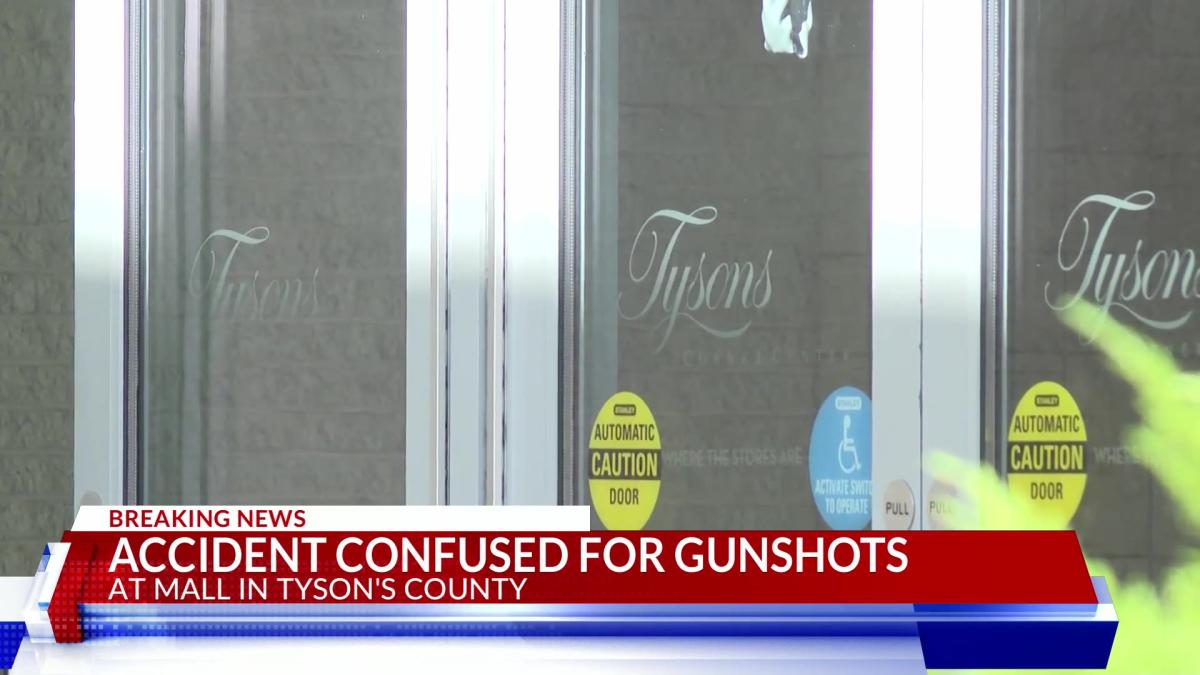 Light fixture falling caused Tysons Corner gunshot reports