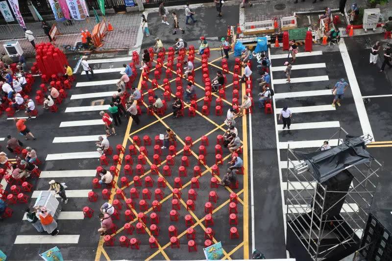 ▲民團號召民眾重返立院集結。（圖／記者陳明中攝，2024.06.19）