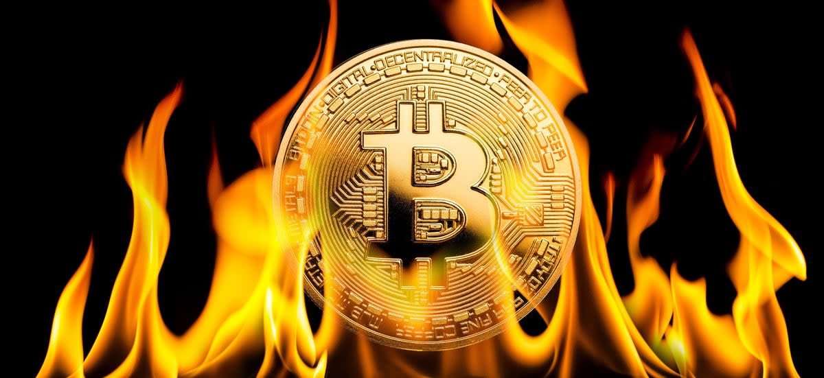 The Bitcoin  price has sunk almost 25% over the past month  (Alamy Stock Photo)