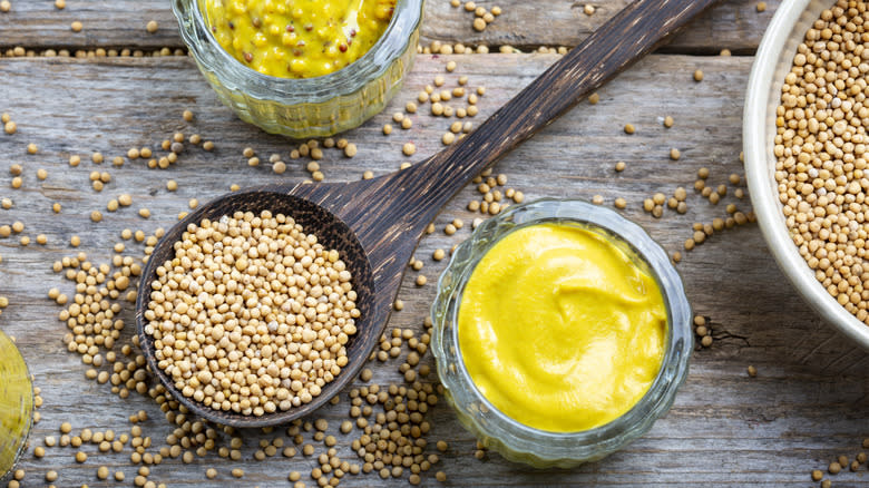 mustard and mustard seeds