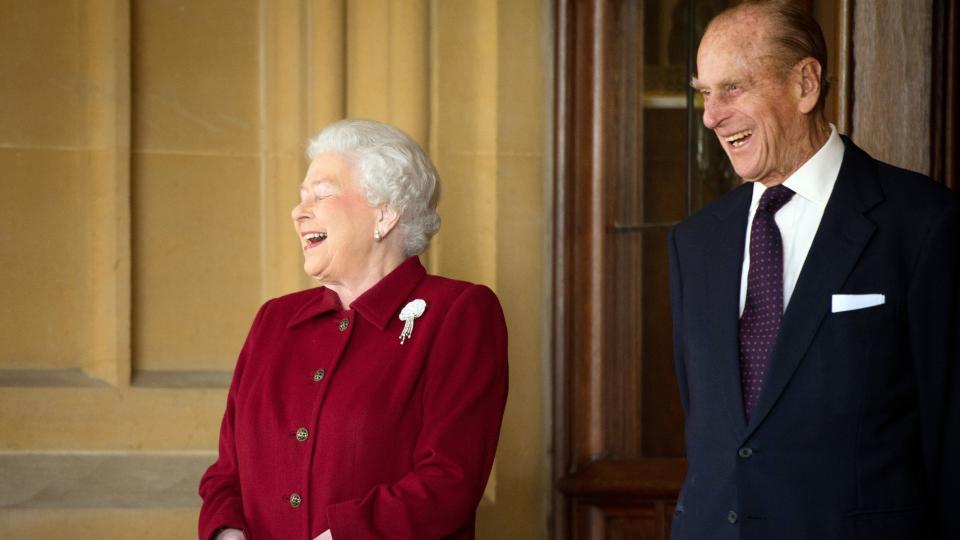 Laughing with Prince Philip