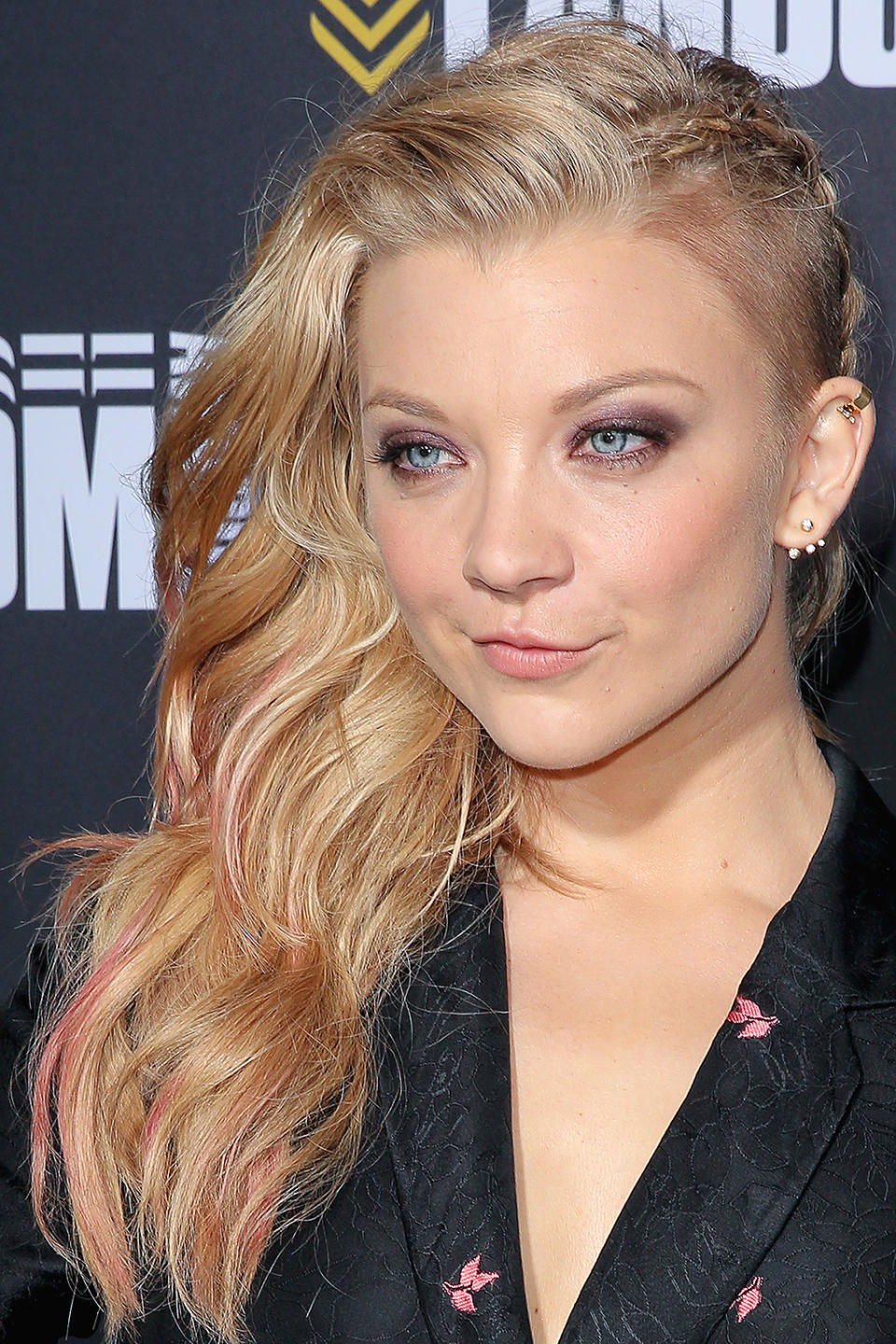 Natalie Dormer with pink hair