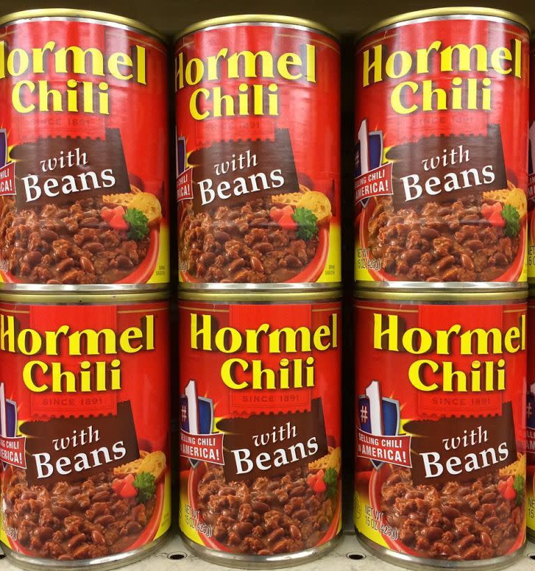 8. Canned Chili (or Soup, or Sauce)