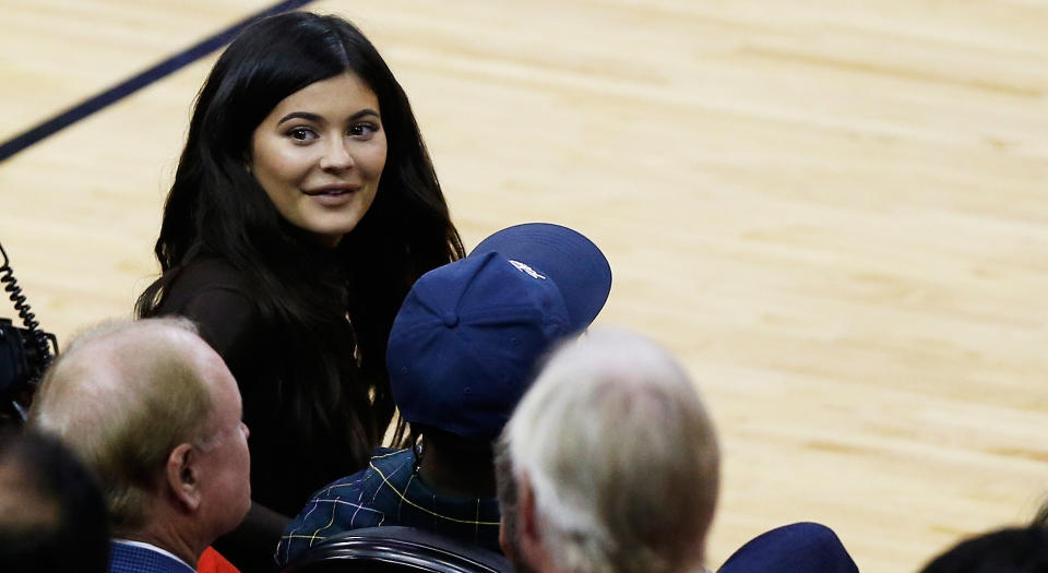 Kylie Jenner throws a Raptors-themed party during Game 6 of NBA Finals. (Photo by Bob Levey/Getty Images)