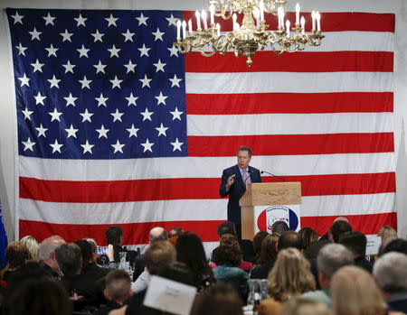 Republican U.S. presidential candidate John Kasich speaks during Milwaukee County GOP's 'Wisconsin Decides 2016' presidential candidate event at the American Serb Banquet Hall in Milwaukee April 1, 2016. REUTERS/Kamil Krzaczynski