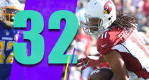 <p>It’s hard to take a 10-0 lead and lose 45-10. The bright spot, of course, was Larry Fitzgerald. He scored his fifth touchdown in the Cardinals’ last five games. (Larry Fitzgerald) </p>