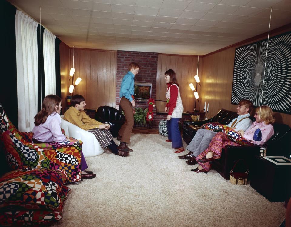 <p>Invariably set in a basement, '70s rec rooms tended to be a bit gloomy and possibly even damp, but who cared when you could steal your first kiss down there playing spin the bottle?</p>