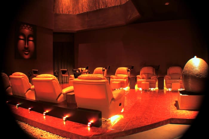 Zen Reflexology: The heavenly lounge chairs, which are sometimes equipped with personal entertainment devices, a TV, headphones and even a blanket.