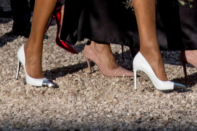 Los impresionantes tacones de Louis Vuitton que se ha puesto Brigitte  Macron en el G7