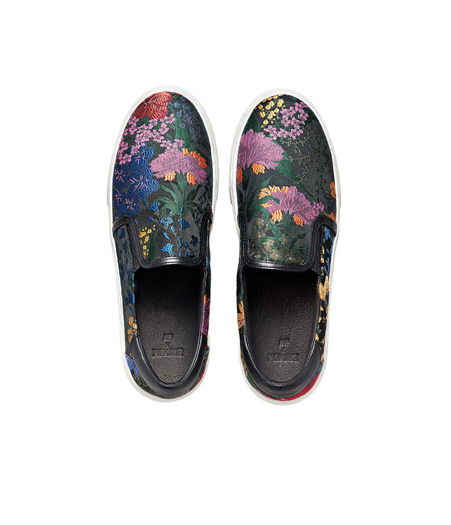 Floral slip-on shoes